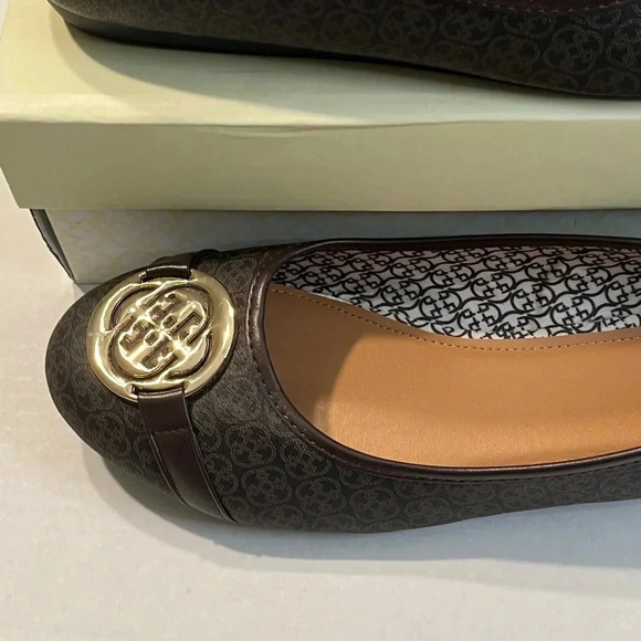 Daisy Fuentes Ruby cute and classy print women flats. Size 11 color brown - Picture 5 of 10